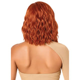 Perruque bob ginger glueless avec lace HD transparente Outré Acadia