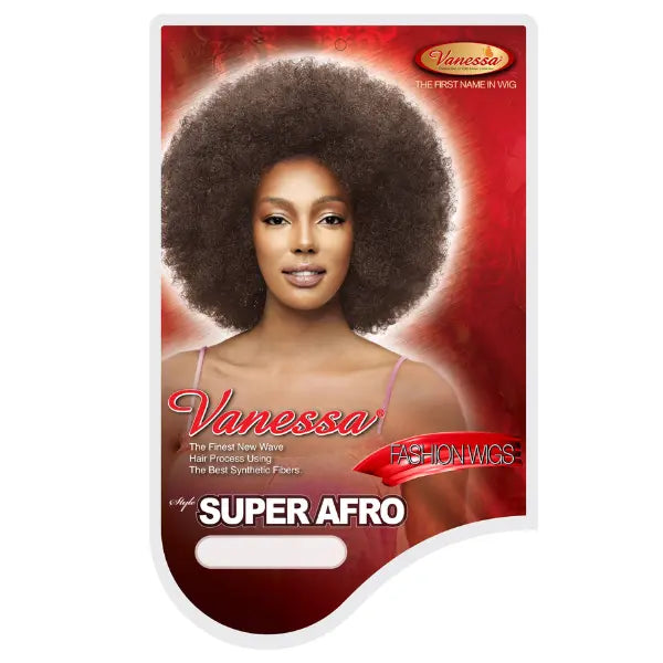 Perruque super afro Kinky Curly Noir Vanessa Hair Packaging