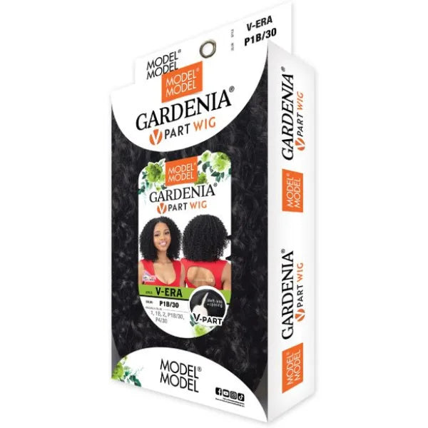 Perruque V-Part Curly noir Model Model Gardenia Era packaging