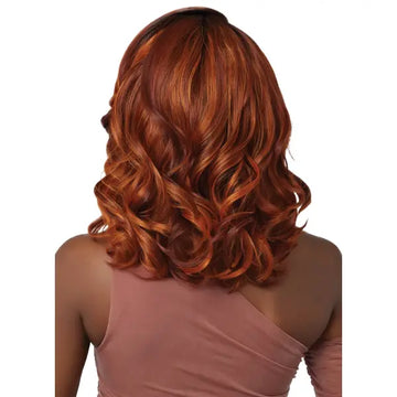 Perruque Avec Bandeau Blond Foncé Cuivré G27 - Longueur Moyenne - Synthétique - Neuf Avec étiquettes