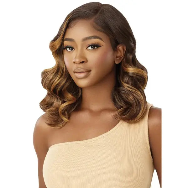 Perruque wavy lace HD chocolate Hair Outre Melted Hairline Pascale