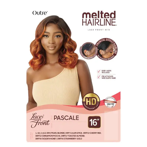 Perruque wavy lace hd hair outre melted hairline pascale