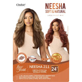 Pink vanilla colors, lace front wig Neesha par Outré