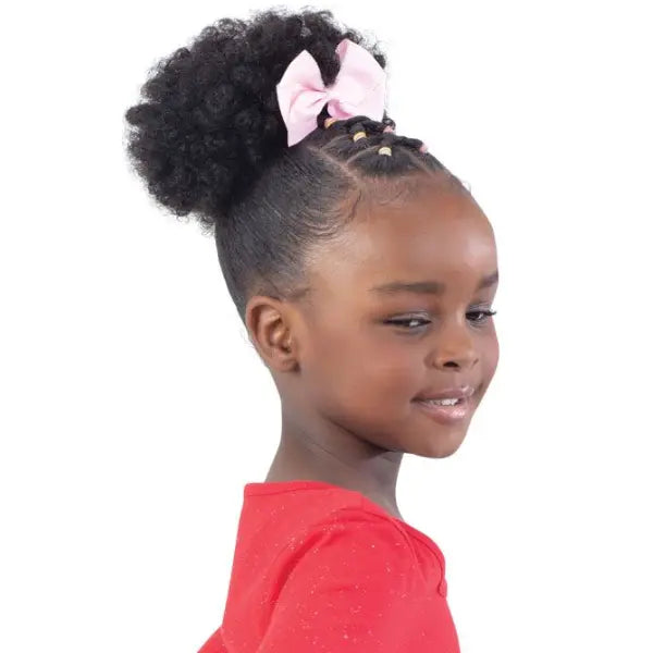 Postiche Afro Curly pour enfant Natural Fro Kids Ponytail Model Model