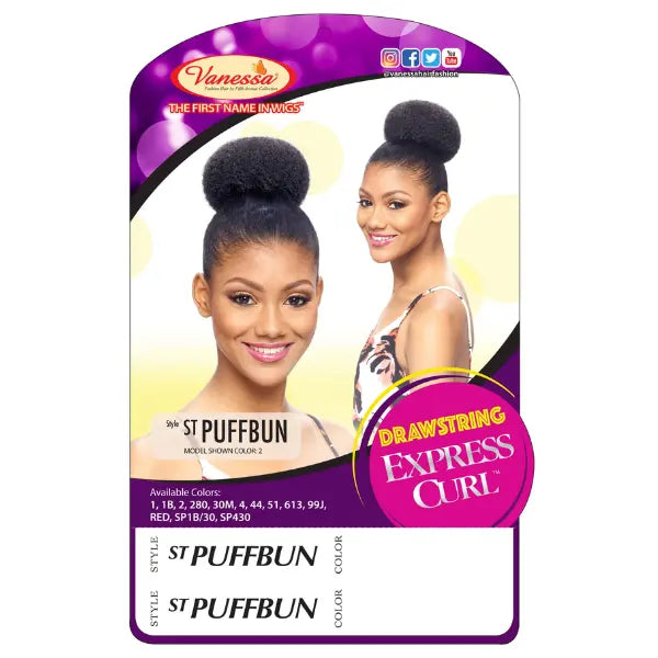 Postiche Afro Puff Bun Vanessa Hair Packaging
