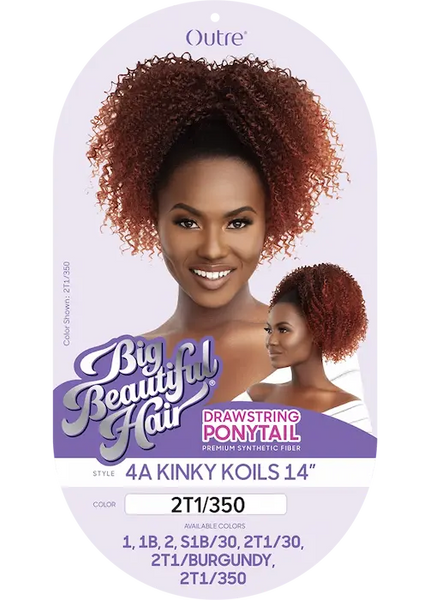 Postiche Afro Curly Ponytail Queue de Cheval à nouer - OUTRE Big Beautiful Hair