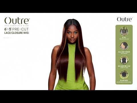 Perruque Lace Closure Pre-cut 6X5 Sleek Yaki 30" - Outré