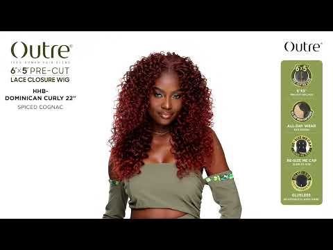 Perruque Bouclée 6x5 Pre-Cut Lace Closure Dominican Curly 22" - Outré