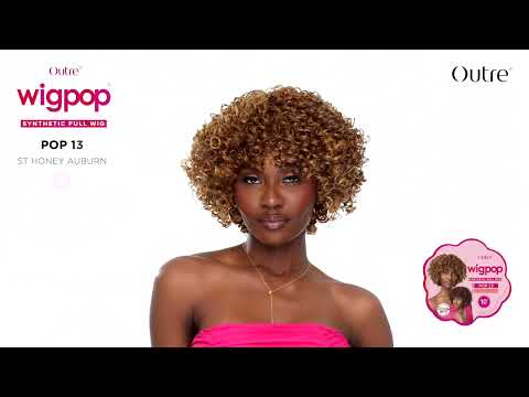 Perruque courte bouclée avec Frange Wigpop 13