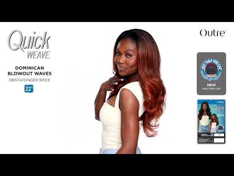 Perruque Demi-tête Yaki Longue Dominican Blowout Waves - Outré