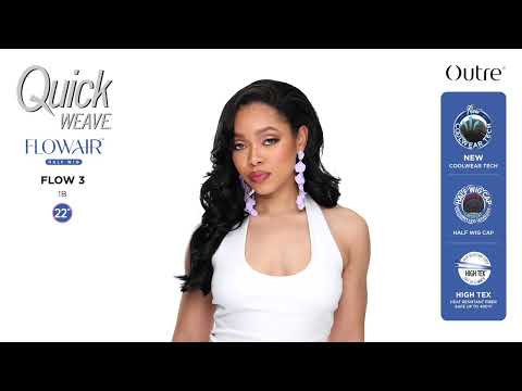 Perruque Demi-tête longue wavy Flow 3 - Outré