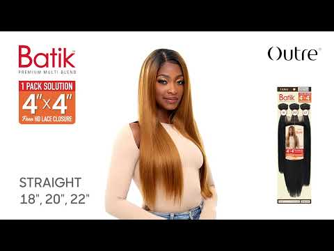 Tissage 3 pcs avec Closure HD 22" Straight - Outré