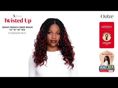 Crochet Braids Boho French Braids 10X 16" X-Pression Twisted Up - Outré
