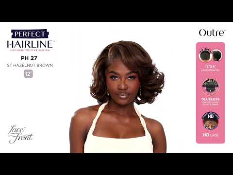 Perruque Lace Front carré ondulé Brushing Style PH 27 - Outré