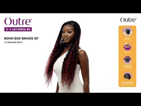 Perruque Lace Tressée Boho Box Braids 30" - Outré