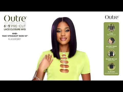 Perruque Closure 6x5 Pre-cut Bob Yaki Straight Bob - Outré