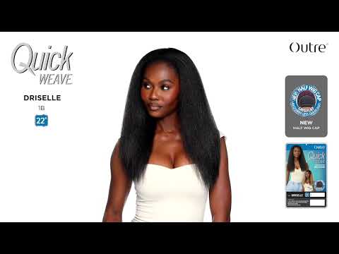 Perruque demi-tête lisse Driselle - Outré