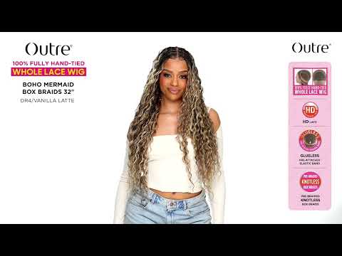 Perruque HD Lace Boho Mermaid Box Braids 32" - Outré
