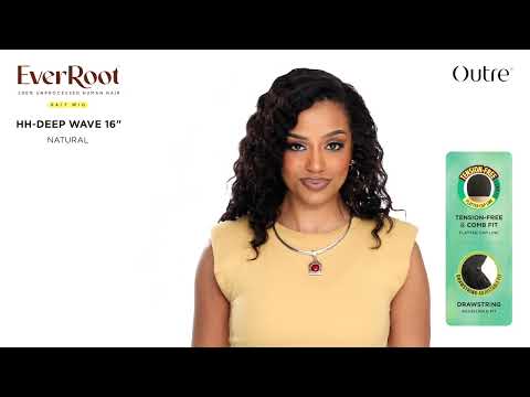 Perruque Demi-tête ondulé Human Hair 16''  HH Deep Wave - Outré Hair