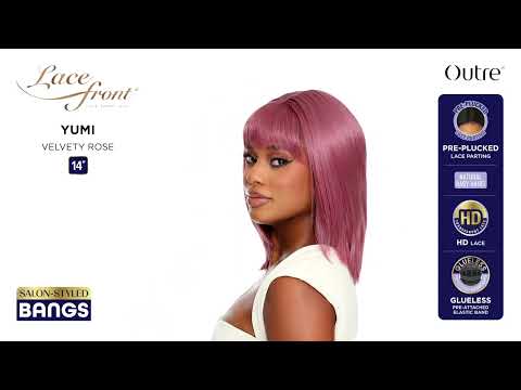 Perruque Lace Front bob avec frange Yumi - Outré