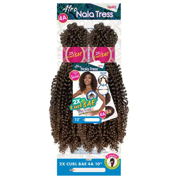 Rajouts pour Twist Vanilles cheveux Afro Janet Collection 2X Curl Bae 4A