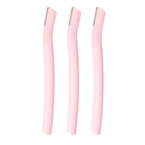 Lot de 3 rasoirs à sourcils Rose pour Femme