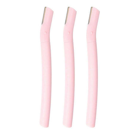 Lot de 3 rasoirs à sourcils Rose pour Femme