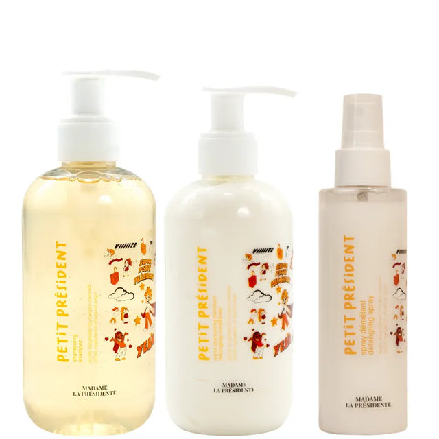 Gamme de Soins capillaires Enfant Dès 3ans aux cheveux bouclés, frisés, crépus - Petit Président