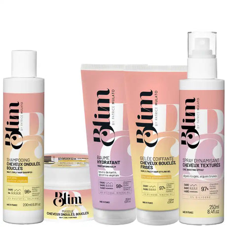 Routine Complète Cheveux bouclés Blim Mulato : hdyrate et définit les boucles