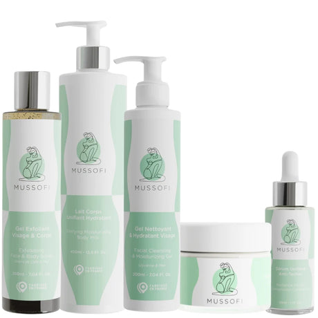 5 Soins anti-taches Visage Corps adaptés aux peaux noires et métissées Mussofi 