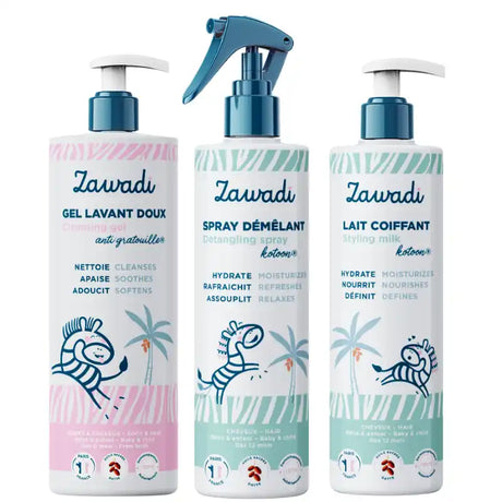 Trio Soins Cheveux Bébé dès 1 an Zawadi 