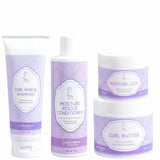 Routine volume Inhairitance pour cheveux crépus épais faible porosité avec Curl Renew, Moisture Rescue, Moisture Lock et Curl Butter