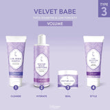 Routine volume Inhairitance pour cheveux frisés épais faible porosité avec Curl Renew, Unconditional Love, Moisture Lock et Holy Cream