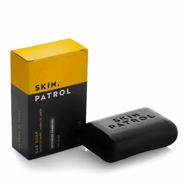 Savon visage Homme purifiant au Charbon Actif - Skin Patrol Activated Charcoal Bar Soap