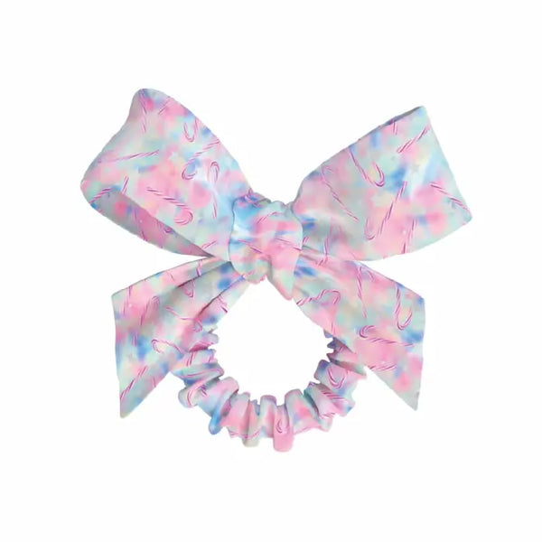 Chouchou cheveux Enfant rose et bleu avec noeud - Sprunchie Sweets for my sweet. Invisibobble