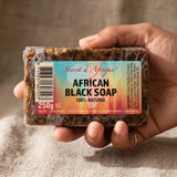 Pain savon noir au beurre de karité et cendre de cabosse de cacao Secret d'Afrique 250g