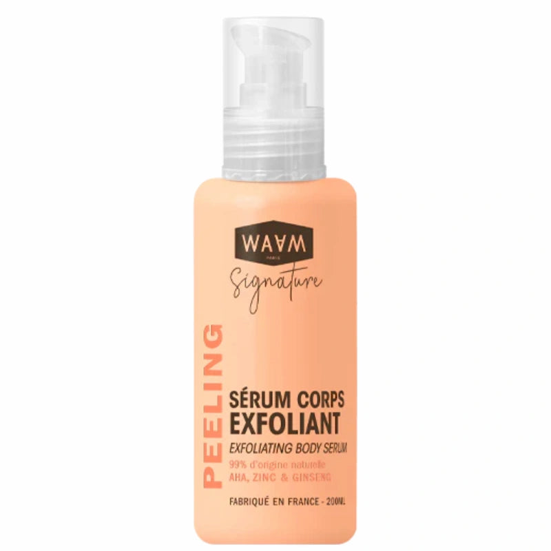 Exfoliant corps aux AHA Zinc et Ginseng pour une peau plus lisse et doux 99% d'ingrédients d'origine naturel - Waam 