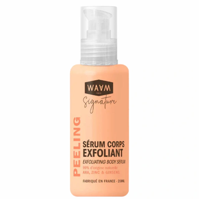 Exfoliant corps aux AHA Zinc et Ginseng pour une peau plus lisse et doux 99% d'ingrédients d'origine naturel - Waam 