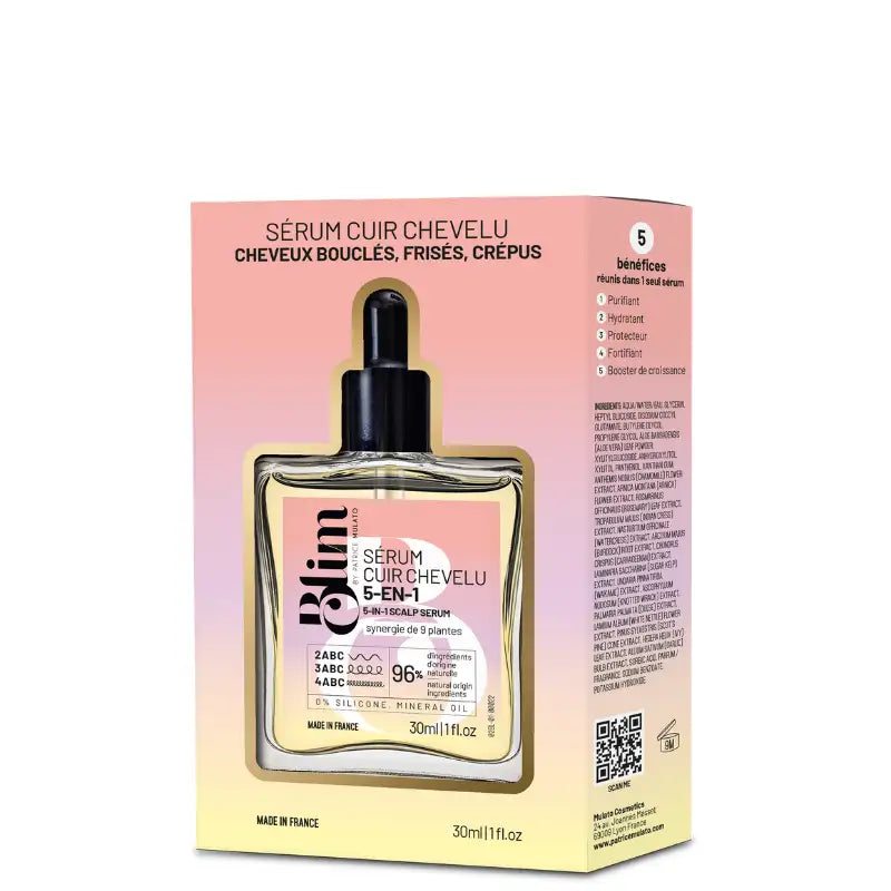 Sérum booster de croissance capillaire adapté aux cheveux fins, tressés ou locks Patrice Mulato Blim