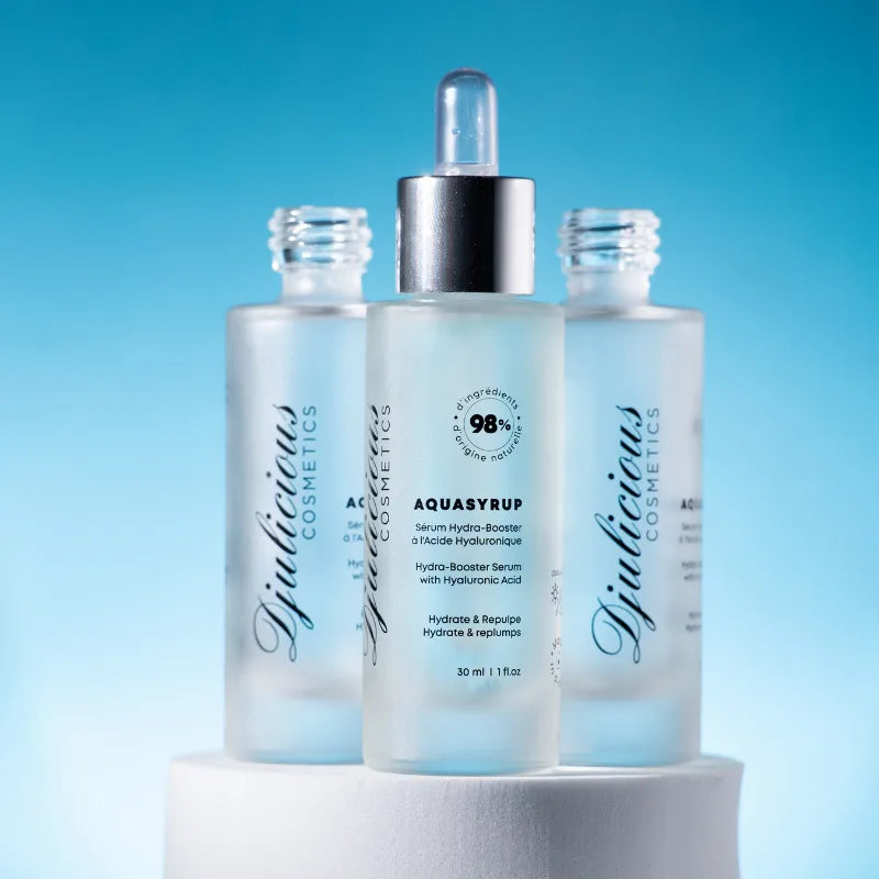 Sérum à l'Acide hyaluronique avec 98% d'ingrédients d'origine naturelle Djulicious Cosmetics