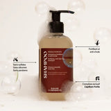 Shampoing Anti-chute Madame La Presidente formulé pour les besoins des cheveux bouclés. A base de cannelle, gingko biloba et kigelia pour favoriser l’ancrage du bulbe capillaire. 