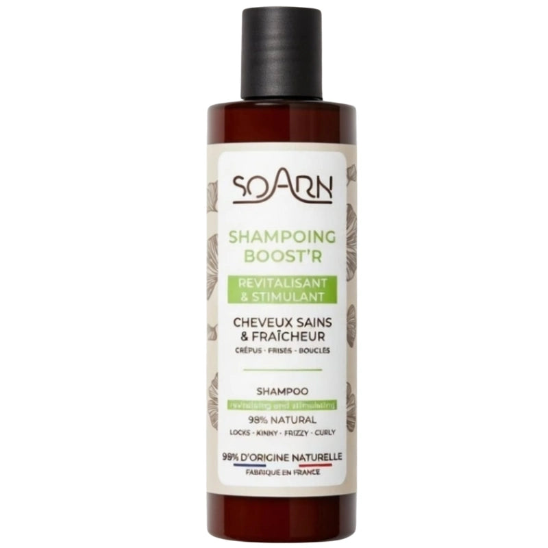 Shampoing Revitalisant et Stimulant Soarn Boost'R à 99% d'ingrédients d'origine naturelle
