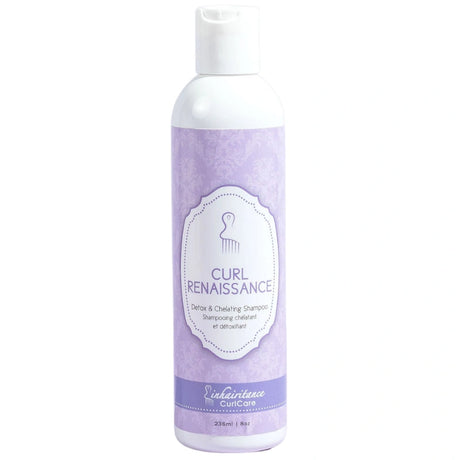 Shampoing Exfoliant Détoxifiant Curl Renaissance Inhairitance pour éliminer les résidus de produits coiffants, le chlore et calcaires