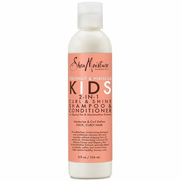 Shampoing & Après-shampoing Curl & Shine 2-en-1 Enfants - Shea Moisture Kids - Flacon 236ml