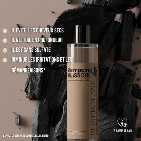 Shampoing sans sulfate purifiant Anti-démangeaisons Cuir chevelu PUREPOUSSE