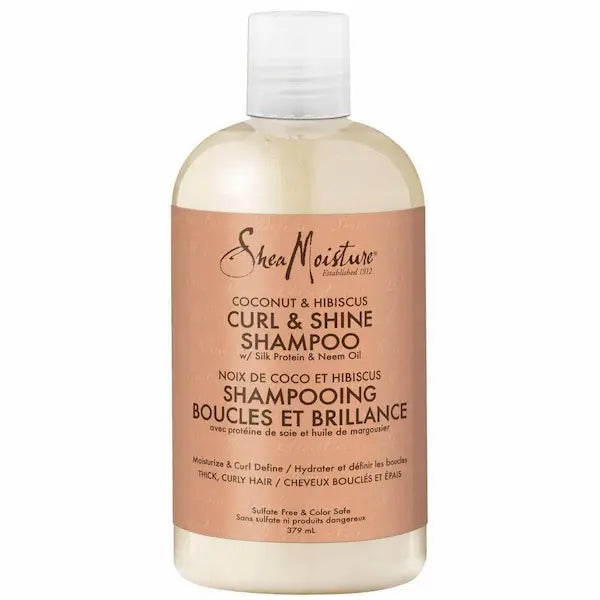 Shampoing Shea Moisture - Coconut Hibiscus Curl & Shine Shampoo