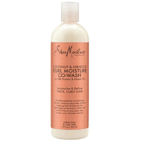 Cowash Conditioning Cleanser - Shea Moisture Coconut & Hibiscus. Contenance : 354ml (12fl oz)