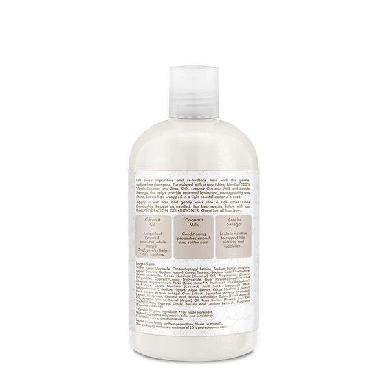 Shea Moisture - Shampoing hydratant quotidien à l'huile de noix de coco 100% vierge. 100% Virgin Coconut Oil Daily Hydration Shampoo