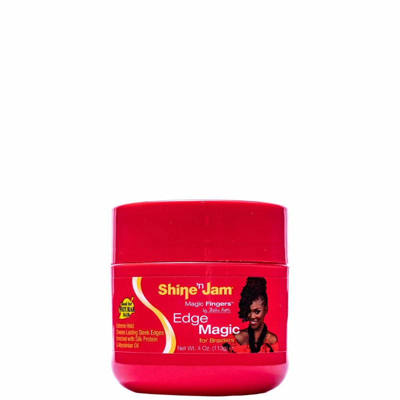Shine-n-Jam Magic Fingers Gel Für Zöpfe – Fester Halt, Mit Seidenprotein, Für Alle Haartypen, 227 G