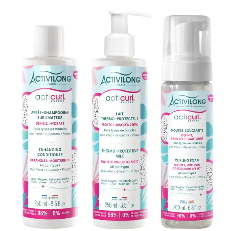 Soins Acticurl Expert Activilong pour l'hydratation, la protection contre la chaleur et la définition des boucles au quotidien